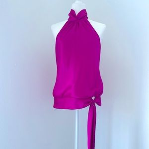 NW Collections Fuchsia sleeveless blouse ~ M